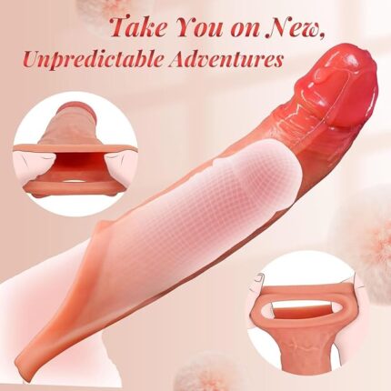 Vibrating realistic cock sleeve